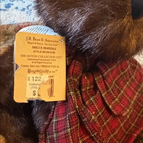 NWT Boyds Bear Sable B. Bearsdale Retired - Picture 4 of 4